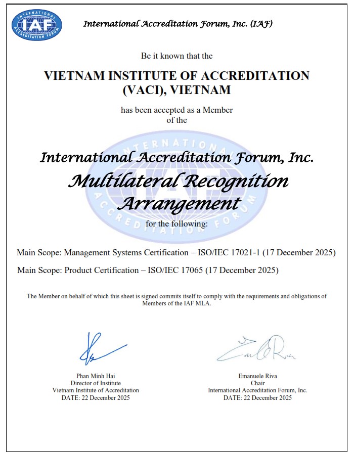 Ký kết thừa nhận lẫn nhau IAF MLA